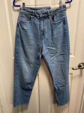 American Eagle Outfitters Light Wash Curvy Mom Jeans size 6